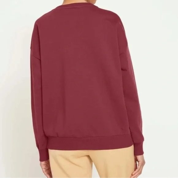 Universal Standard Pima Cotton Core Long Sleeve Terry Notch Sweatshirt - Picture 3 of 8